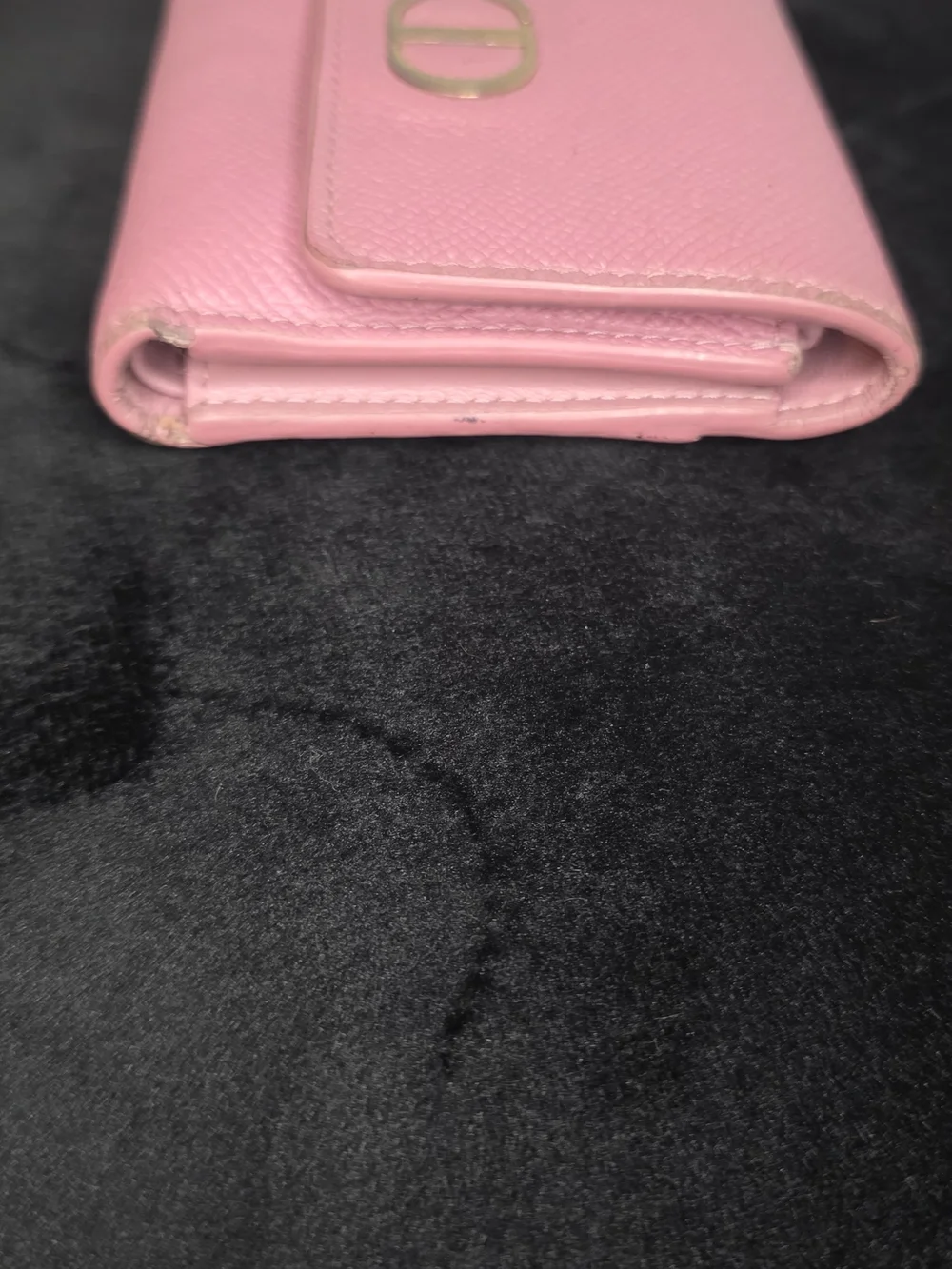 Christian Dior Montaigne  Lotus Pink Trifold Compact Wallet Authentic 💕